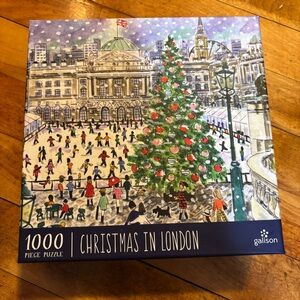 Galison | Christmas in London Puzzle by Michael storrings